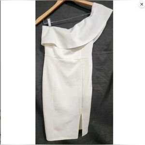 New W/Tags Showpo Elegant White One-Shoulder Dress